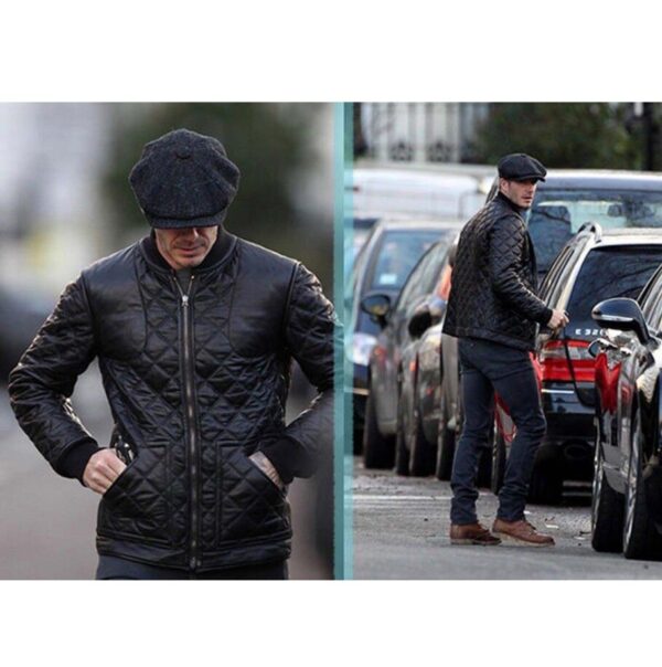 David Beckham Stylish Leather Jacket - Image 3