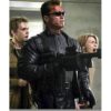 Arnold Schwarzenegger Leather Terminator 3 Jacket - Image 6