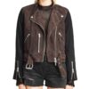 Arrow Katie Cassidy Biker Leather Jacket