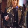 Arrow Katie Cassidy Biker Leather Jacket - Image 2