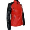 Catherine Chandler Bomber Leather Jacket - Image 3