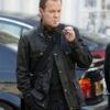 Kiefer Sutherland Rabbit Hole Black Leather Jacket