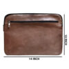 Macbook Pro Laptop Dark Brown Leather Bag - Image 2