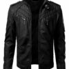Men's Vintage Retro Biker Leather Jacket