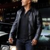 Dwayne Johnson Black Leather Jacket San Andreas Film - Image 4