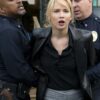 Jennifer Lawrence Joy Black Leather Coat - Image 3