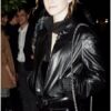 Emma Watson Black Leather Jacket - Image 2