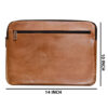 Macbook Pro Laptop Brown Leather Bag - Image 3